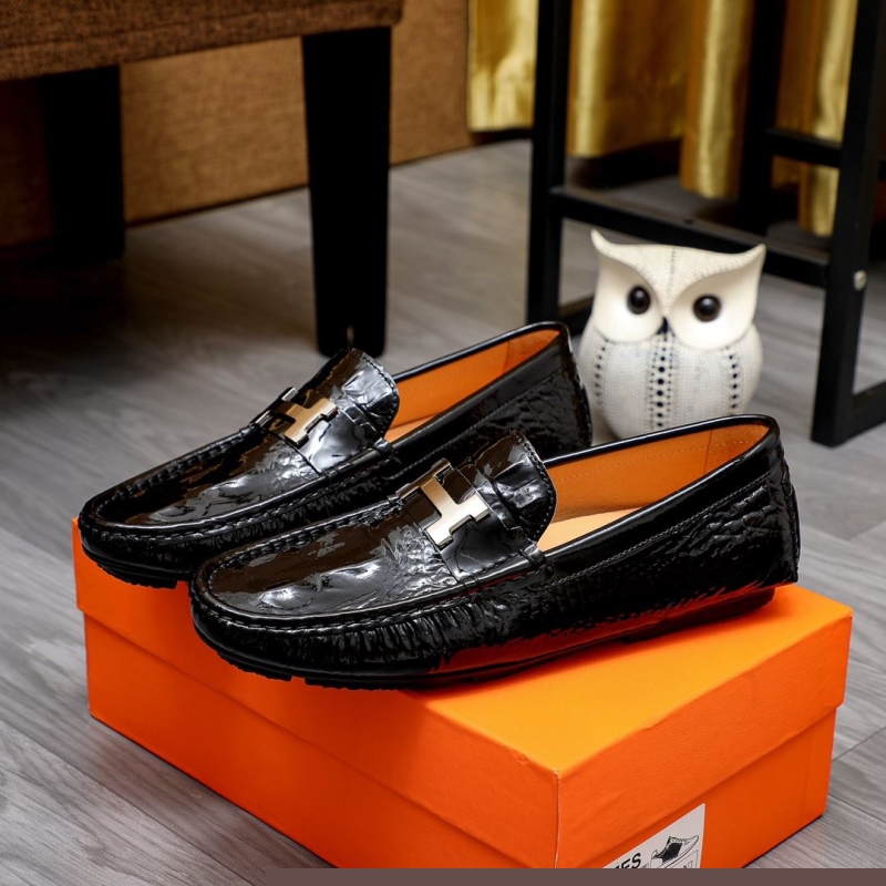 H**mes leather shoes